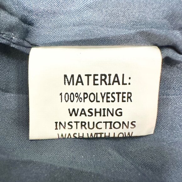 New Collection Dress Womens XL Navy Blue Braided Collar SS Textured Shift Dress - Picture 5 of 11